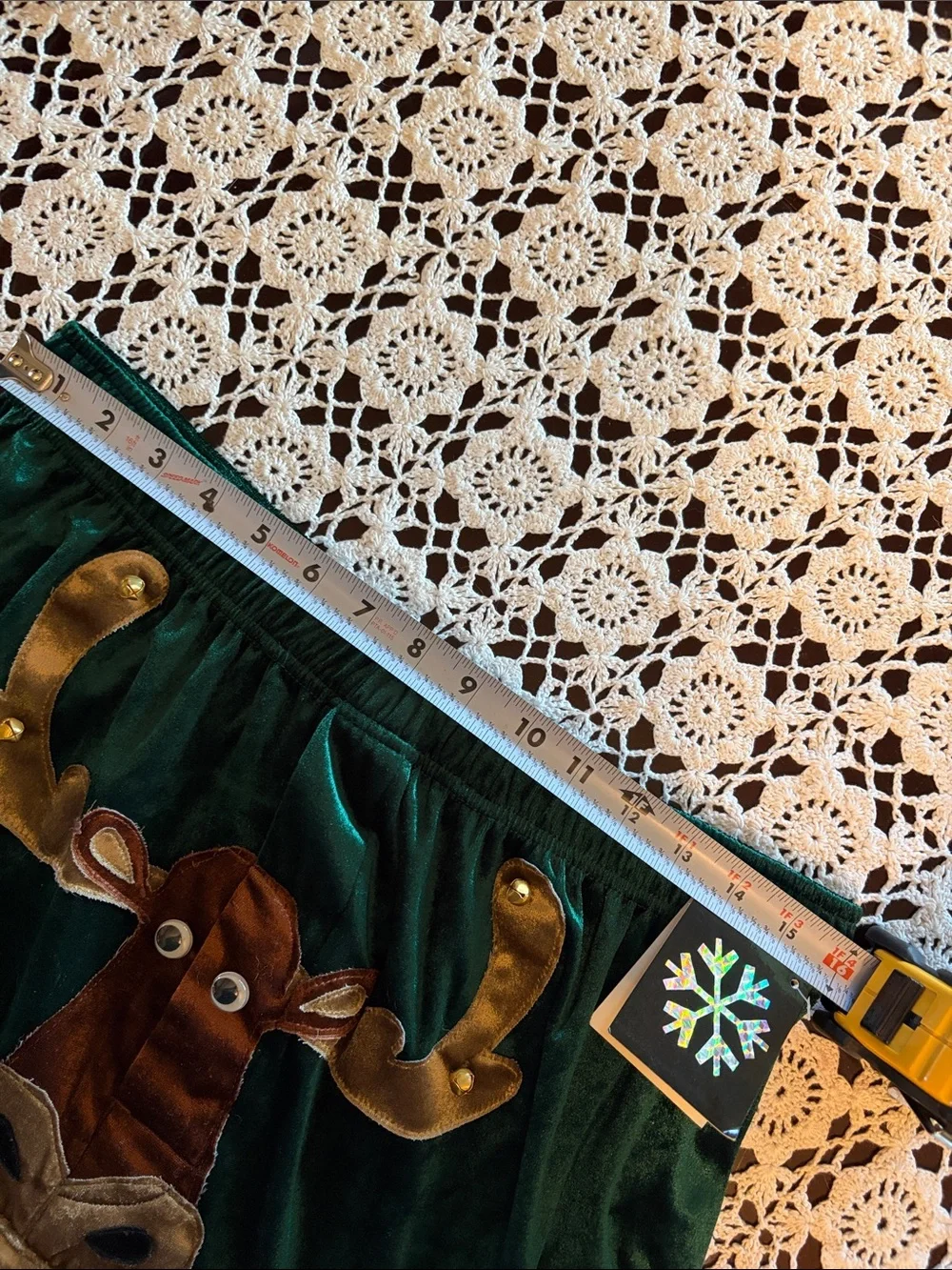 Green Velvet Moose Appliqué Men’s Boxers